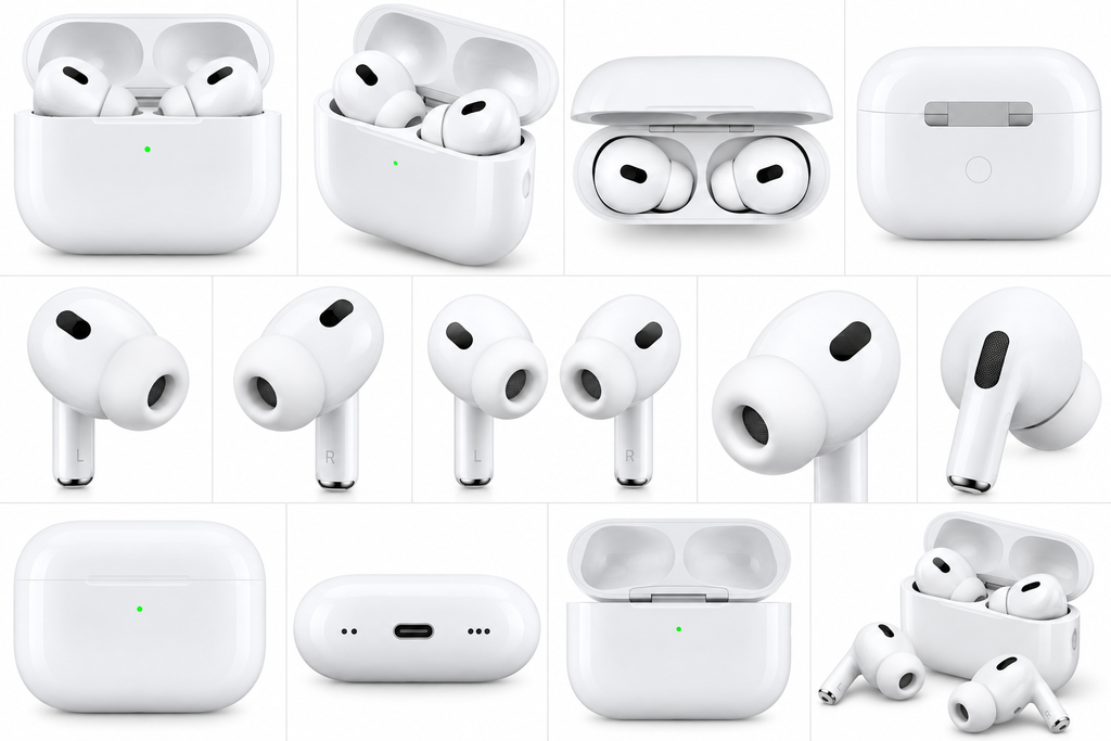 AP Wireless Bluetooth Earbuds with Charging Case – White