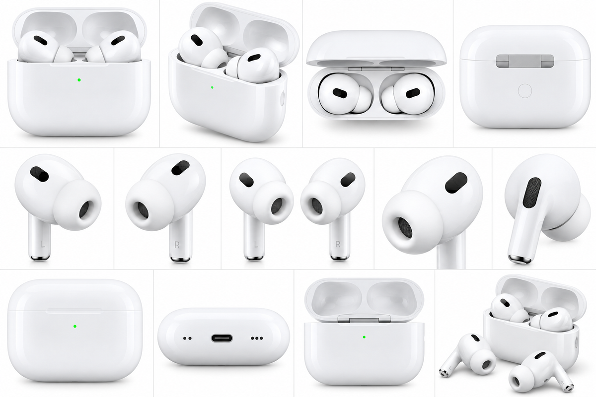 AP Wireless Bluetooth Earbuds with Charging Case – White